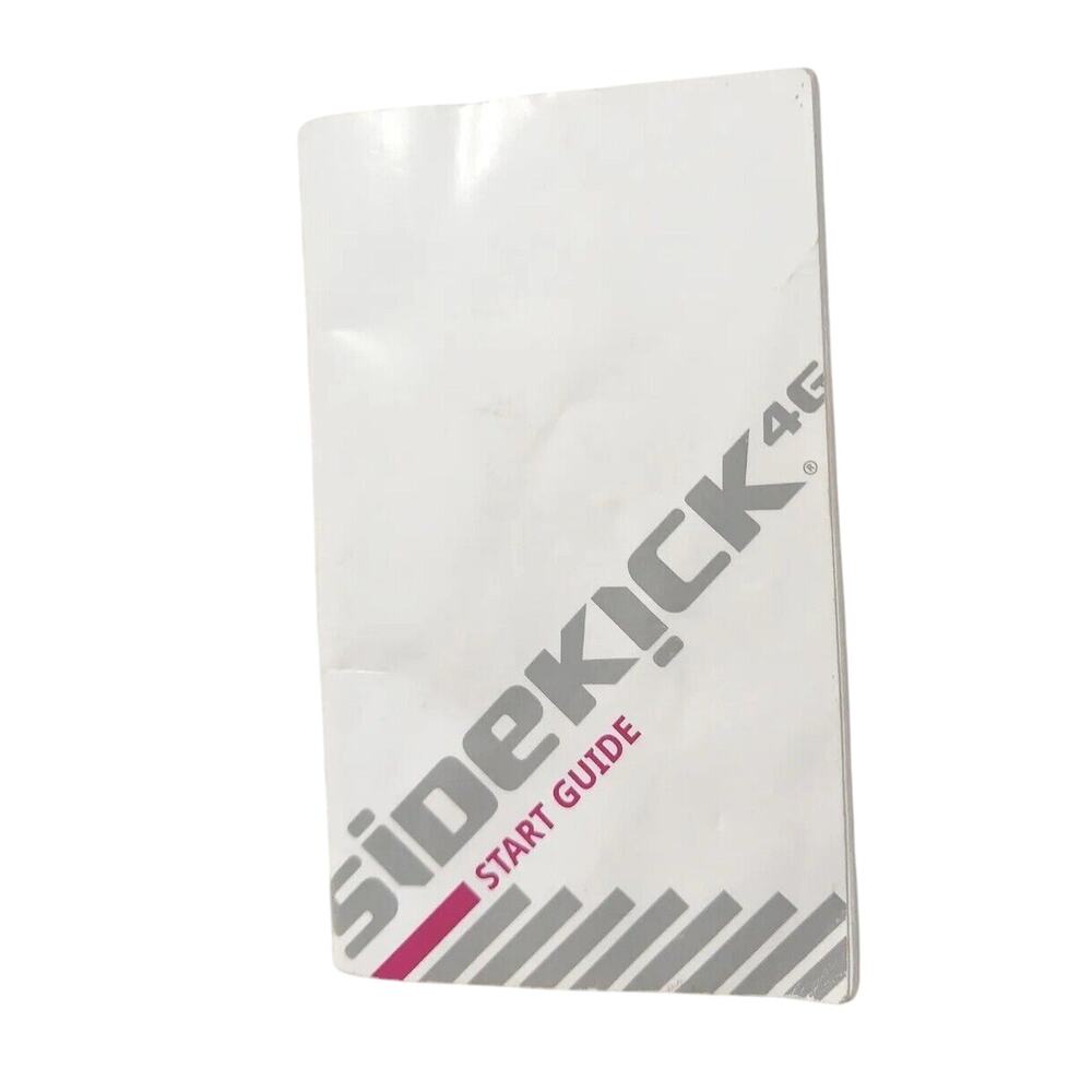 VTNG SIDEKICK T-mobile Cell Phone "START GUIDE BOOKLET" Small COLLECTORS ITEM